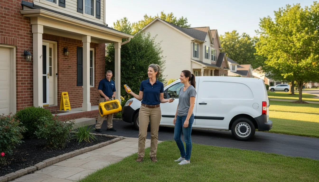 Residential water damage restoration in Rogers, NE